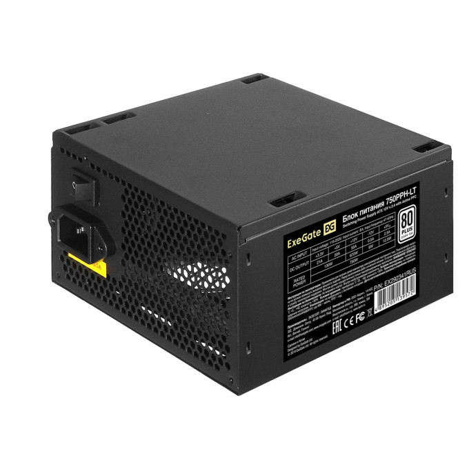 Блок питания 750W EXEGATE 80 PLUS® 750PPH-LT-S-OEM EX292341RUS-OEM-S