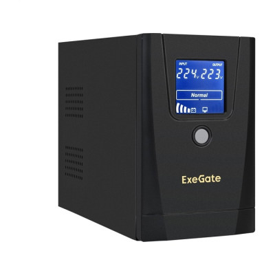Источник бесперебойного питания EXEGATE SPECIALPRO SMART LLB-1000.LCD.AVR.1SH.2C13