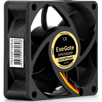 Вентилятор 12В DC EXEGATE EXTRAPOWER EP07025S3P